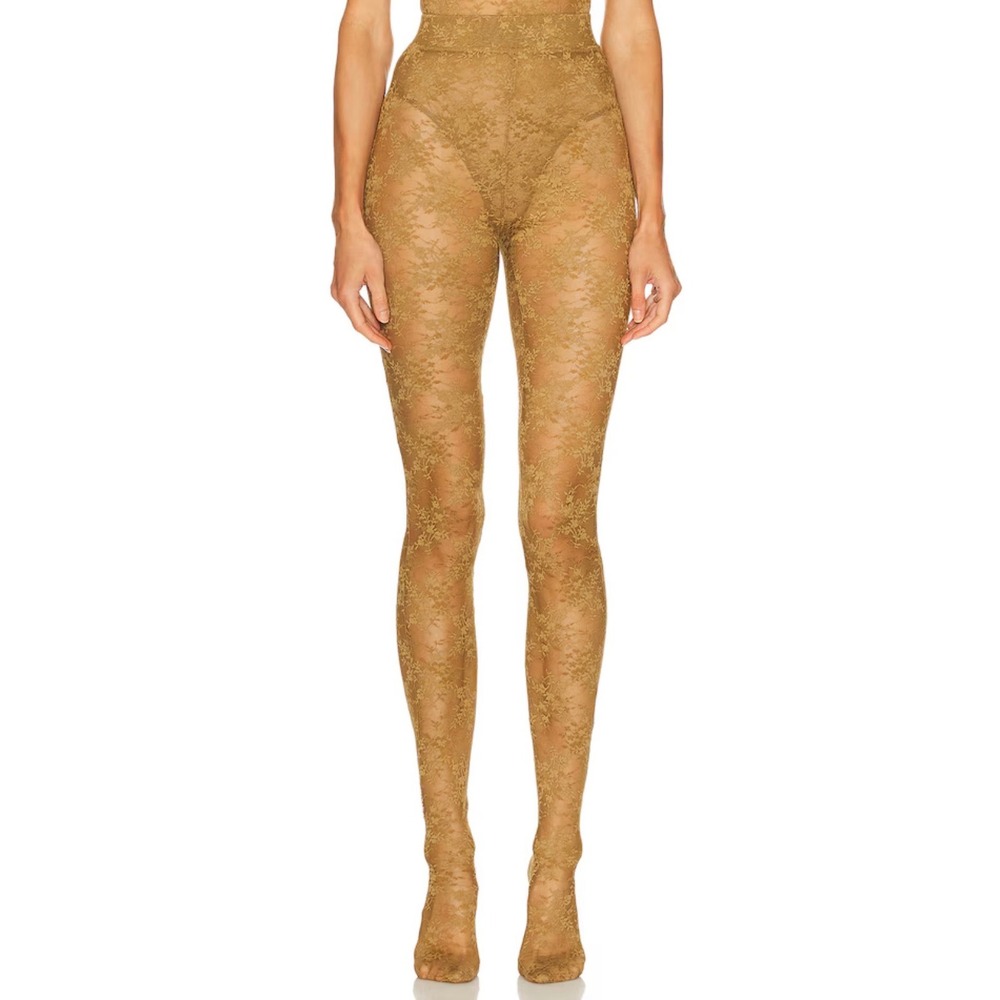 ALEX PERRY Lace Stocking in Khaki Size 4 NWT‎ $550